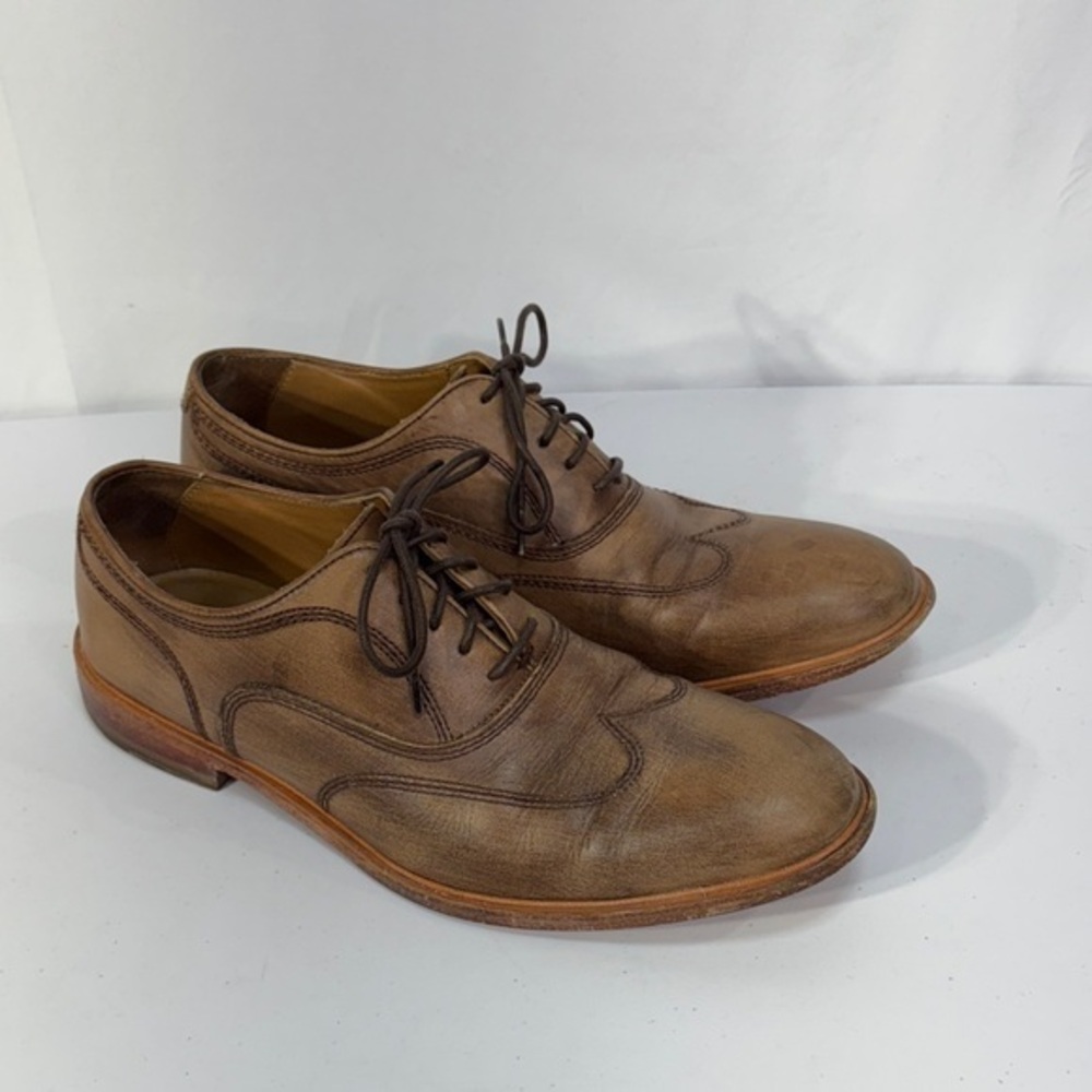 🐺 Johnston & Murphy light Brown Leather Derbys